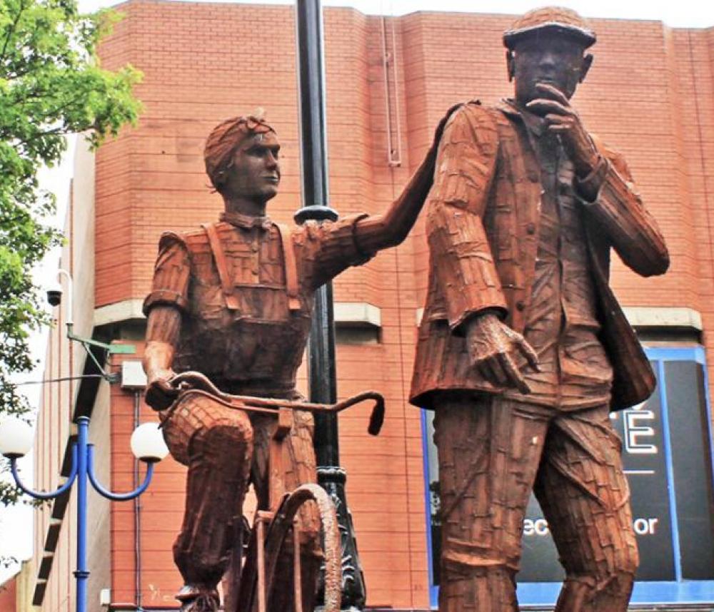 Steelworkers' statue