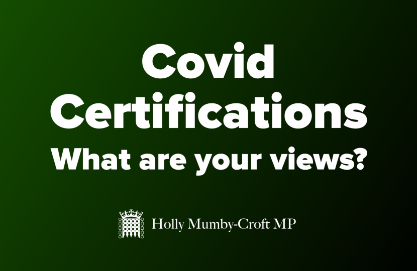 Covid Certifications Survey 