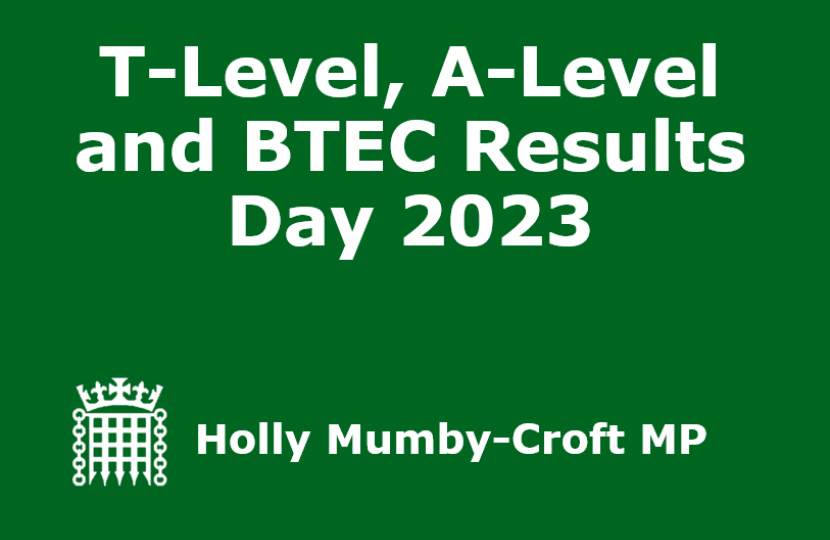 T-Level, A-Level and BTEC Results Day 2023