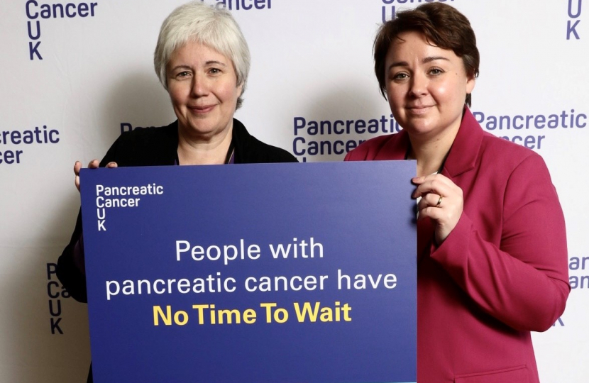 Meeting with NHS Nurse and recovered pancreatic cancer patient Vicki