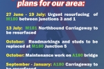 Roadworks schedule 