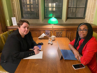 Meeting Business Secretary, Kemi Badenoch, to discuss our steelworks
