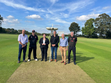 Holly MUmby-Croft MP visits Hibaldstow Cricket Club