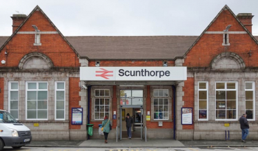 Entrance to Scunthorpe Train Station